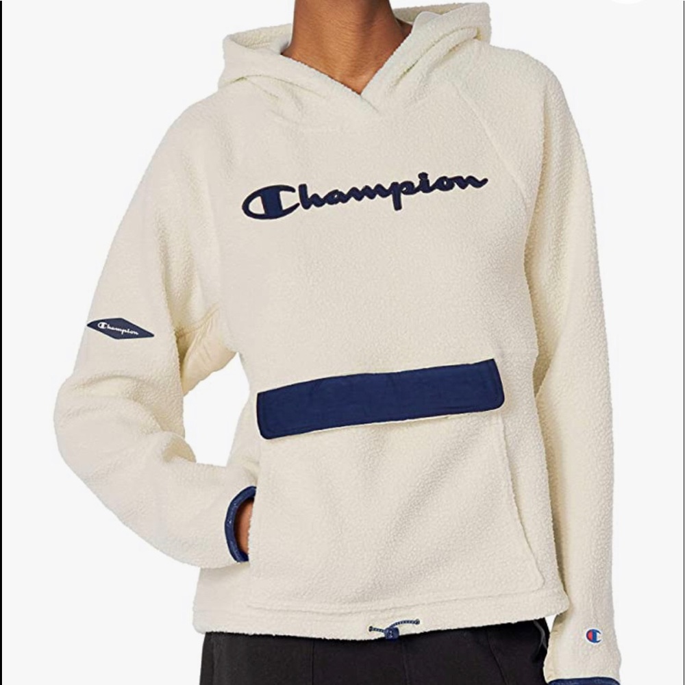 champions super soft hoodie (chalk white)